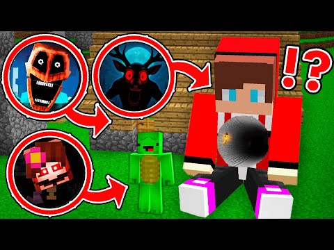 JJ and Mikey Found JENNY DWELLER & DEER 99 & MIMIC 4.0 INSIDE JJ BODY in Minecraft !?