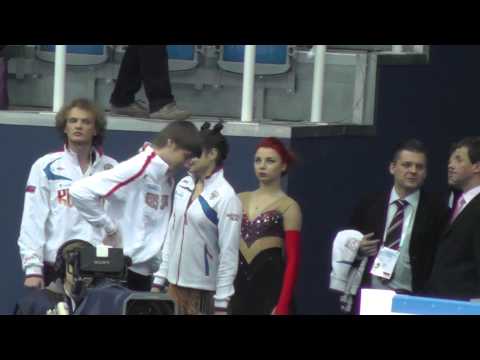 JGPF 2012 Evgenia KOSIGINA  Nikolai MOROSHKIN before warm up FD