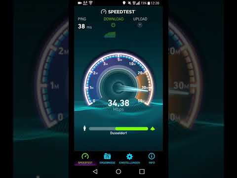 o2 Speedtest neben der Band 20 antenne