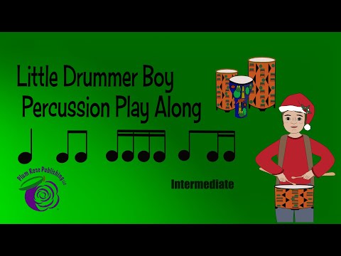"The Little Drummer Boy" Drum Rhythm Play-along (Sixteenth Notes) Christmas