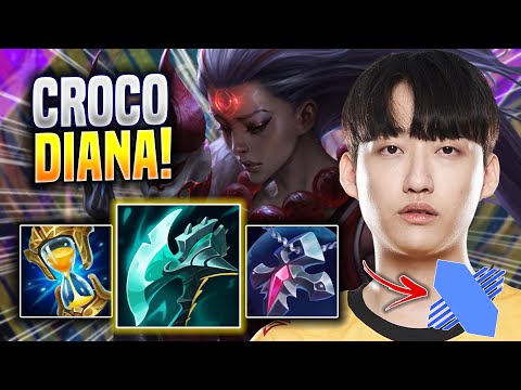 CROCO LITERALLY GOD MODE WITH DIANA! - DRX Croco Plays Diana JUNGLE vs Udyr! | Preseason 2023