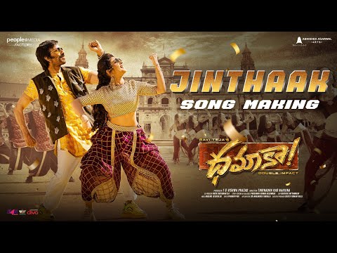 Jinthaak Song Making Video | Dhamaka | Ravi Teja | Sreeleela | Thrinadha Rao Nakkina | Bheems