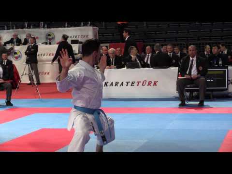 Qualifications Kata. Damian QUINTERO of Spain. European Karate Championships 2015