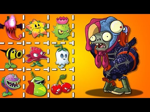 PvZ 2 How Many Plants use 1 POWER UP Can Defeat 40 Turkey Wrangler Zombies