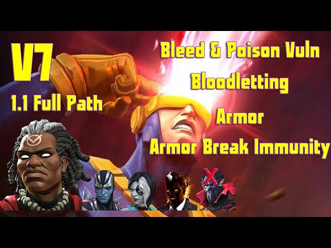 Variant 7: 1.1 Bleed & Poison Vulnerability + Bloodletting Full Path w/ Cyclops Blue Boss takedown