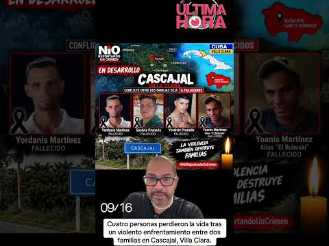 4 personas perdieron la vida en Cascajual . Villa Clara 
