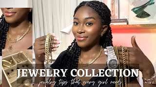 Jewelry Collection *must haves* most used jewelry and everyday gold pieces .