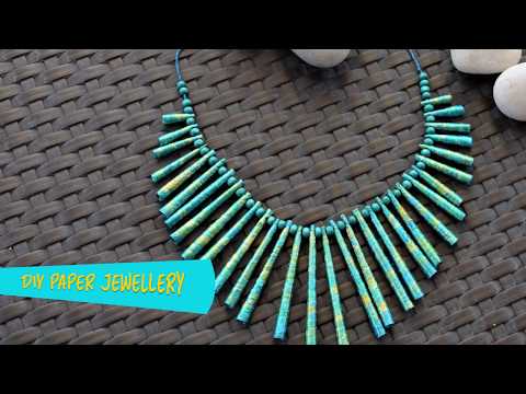 DIY Paper Jewellery Necklace