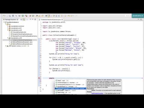 Java 8 Lambda Basics 22 - The foreach iteration