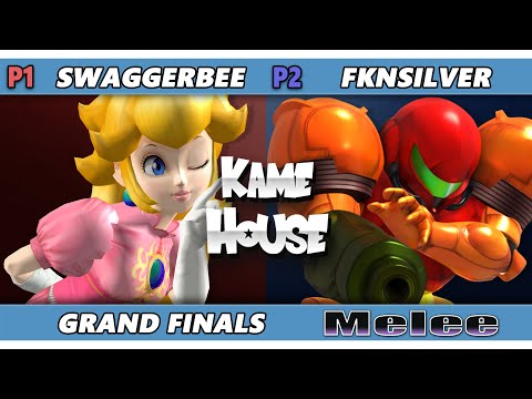 Kame House 134 GRAND FINALS - swaggerbee (Peach) Vs. fknsilver (Samus) Smash Melee - SSBM
