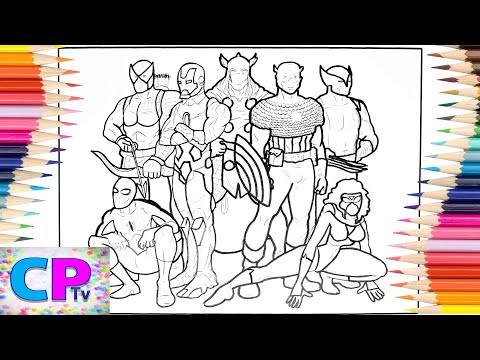 Avengers Coloring Pages,Superheroes in Super Speed Coloring/Unknown Brain - Why Do I/NCS Music