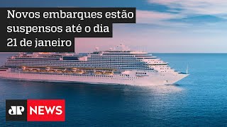 Operações de navios de cruzeiros são suspensas após surtos de Covid-19