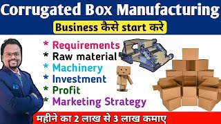 Corrugated Box manufacturing business|Cartons box making business|start corrugated box Business 2022