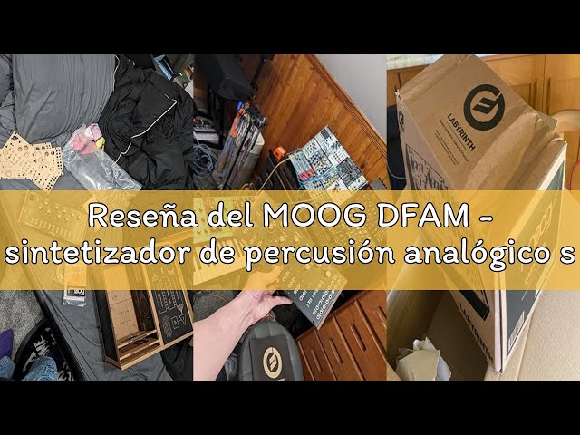 Vídeo relacionado con MOOG DFAM - sintetizador de percusión analógico semimodular con secuenciador de 8 pasos y bahía de parcheo de 24 puntos