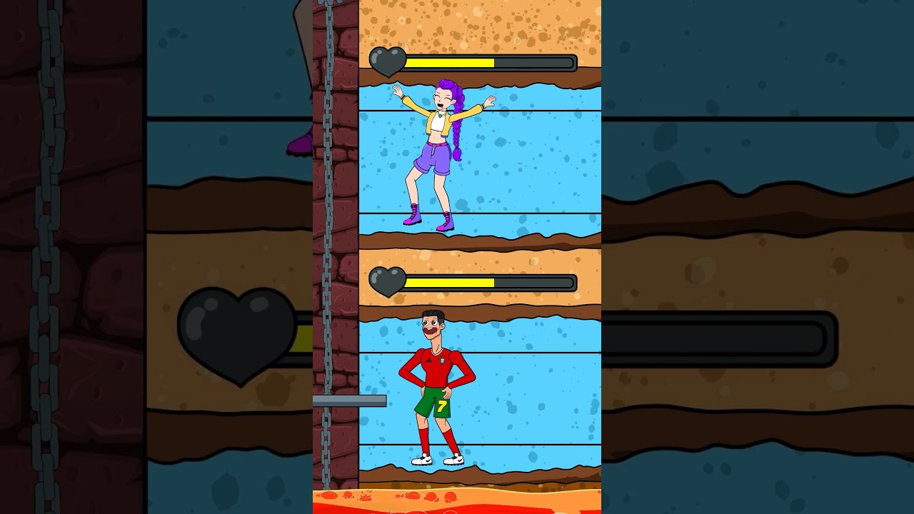 Rescue Ronaldo and Rumi from the witch's lava #shorts #kpopdemonhunters #rumi #ronaldo #messi