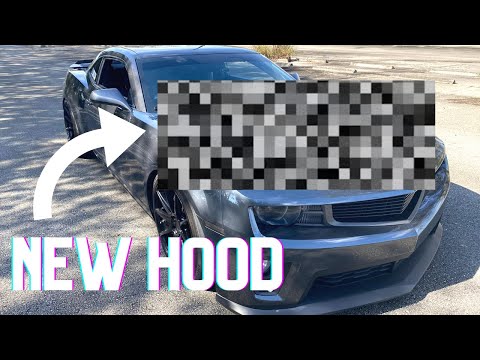The camaro FINALLY got a new hood
