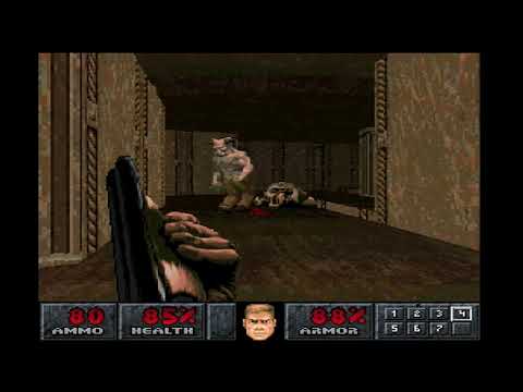 Final Doom (PS1) MAP 29: The Death Domain (100% Kills)