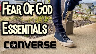 FEAR OF GOD ESSENTIALS “CONVERSE” Review Plus EPIC On Foot