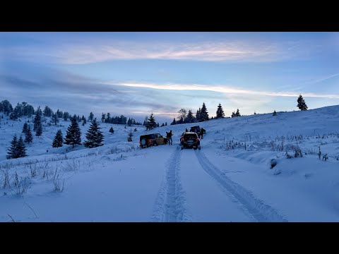 Dacia Duster snow expedition Jeep Wrangler Rubicon Mitsubishi Pajero Pinin