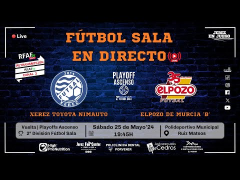 Vuelta 1ª Eliminatoria Playoff Ascenso 2ª División FS. Xerez Futsal vs ElPozo de Murcia 'B'.25-05-24