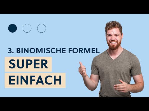3. Binomische Formel. SUPER EINFACH Beispiel.