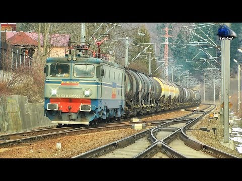 20 de Trenuri în Gara Bușteni, România/20 of Trains in Bușteni Station, Romania - 20 February 2020