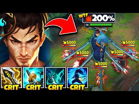 When Yasuo hits 200% crit you might as well just FF! (THIS IS BROKEN)