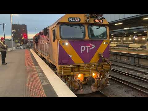 V/Line N463 City of Bendigo Couples Up to PH452 & the N Set Cars at Southern Cross Station