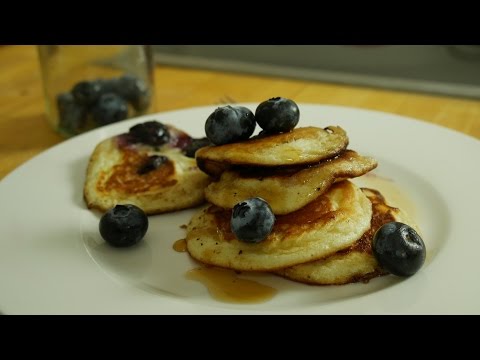 Mini-Pancakes mit Blaubeeren! | Fluffige Pfannkuchen | Let's Cook