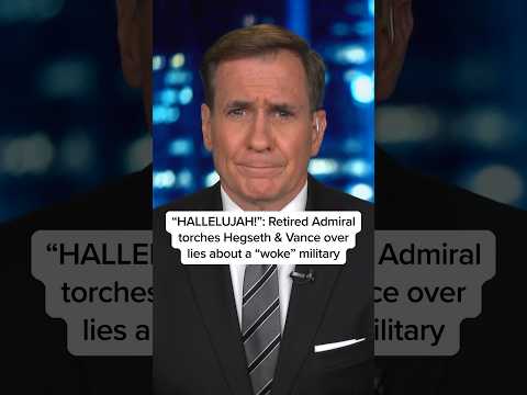 'HALLELUJAH!': Retired Admiral torches Hegseth & Vance over lies about a 'woke' military
