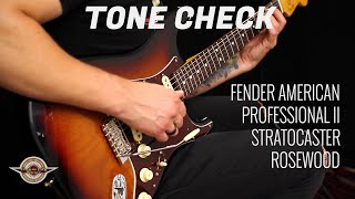 Video thumbnail for TONE CHECK: Fender American Professional II Stratocaster Rosewood Fingerboard Demo | No Talking by Cream City Music
