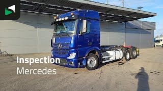 شاحنة ذات الخطاف Mercedes-Benz Actros 2546 Actros 6X2 Meiller RS 21.65 containersystem Lift-Len | صورة 4 - Autoline