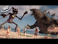 360º Godzilla Vs CatNap In Beach VR Life