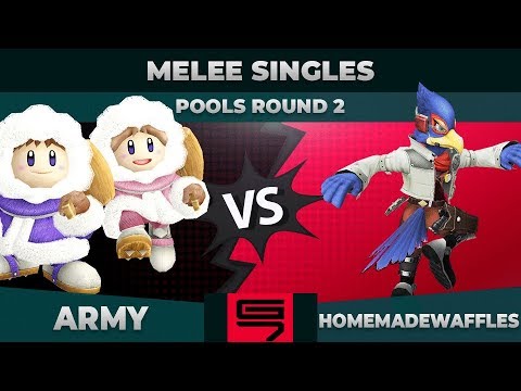 ARMY vs homemadewaffles - Melee Singles: Pools R2 Winners QF - Genesis 7 | Ice Climbers vs Falco