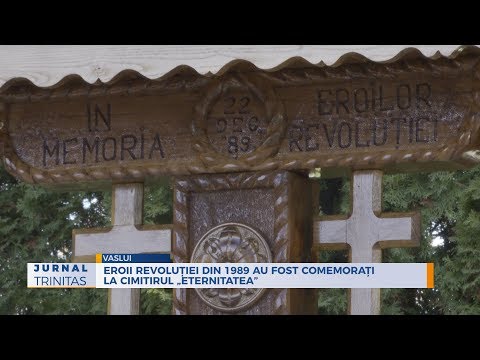 Eroii Revoluției din 1989 au fost comemorați la Cimitirul „Eternitatea” din Vaslui