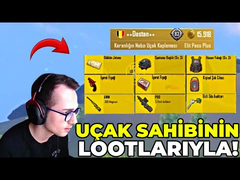 UÇAK SAHİBİNİN LOOTLARIYLA WIN ALMAK! (KİLL REKORU KIRDIM) PUBG MOBILE