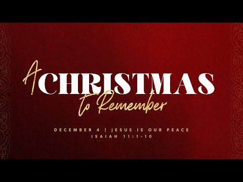 Jesus is our PEACE | Isaiah 11:1-10 | Aaron Bryant