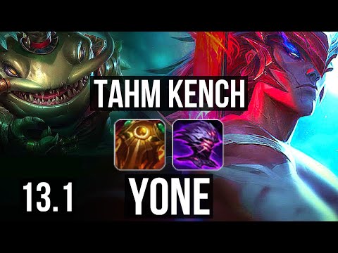 TAHM KENCH vs YONE (TOP) | 6/1/16, 1500+ games, 1.4M mastery | KR Diamond | 13.1
