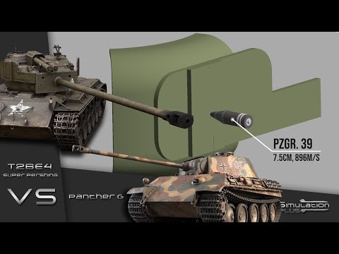 Panther VS Super Pershing | Armour Piercing Simulation