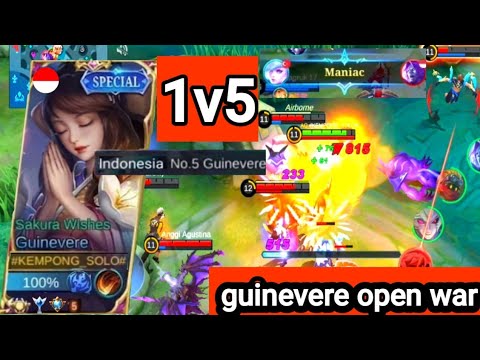 guinevere 1v5 outplayed