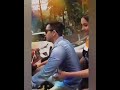Couple Romance On Bike Riding