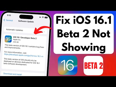 FIX iOS 16.1 Beta 2 Not Showing | Download iOS 16.1 Developer Beta 2 iPhone/iPad
