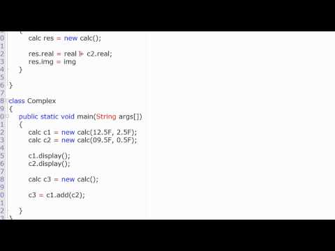 Java Addition Two Complex Numbers