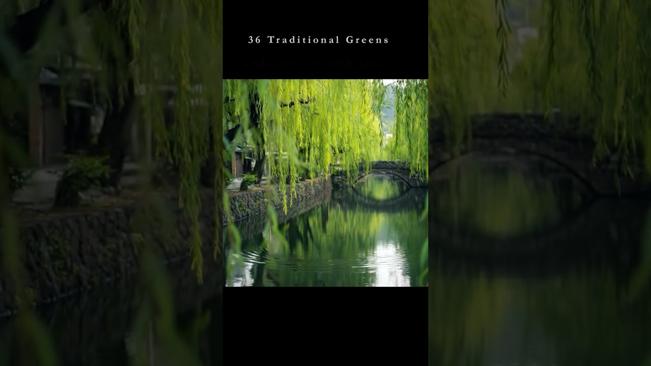 The Breath of Green & Shadow | 36 Traditional Colors 🌿