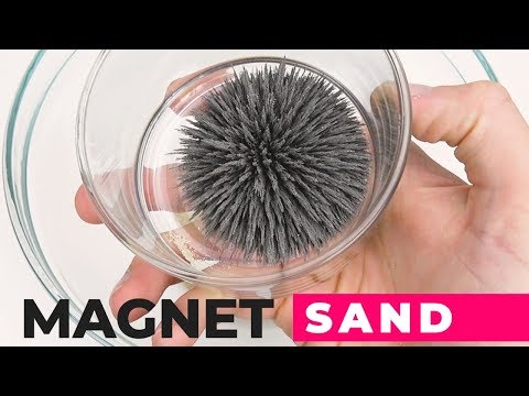Cool Experiment Sand, Magnet & Iron filings