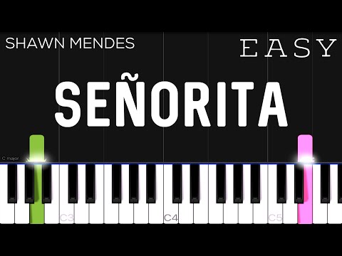 Señorita - Shawn Mendes, Camila Cabello | EASY Piano Tutorial