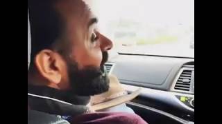 babbu maan  enjoy his favorite song in car