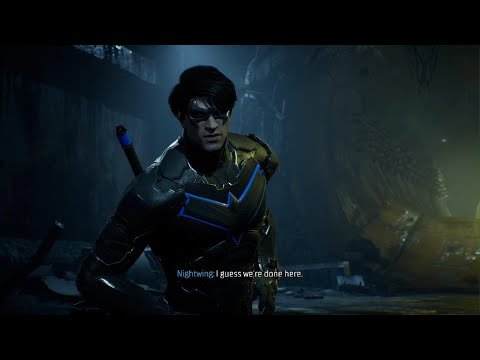 Gotham Knights Clayface Boss Fight Nightwing