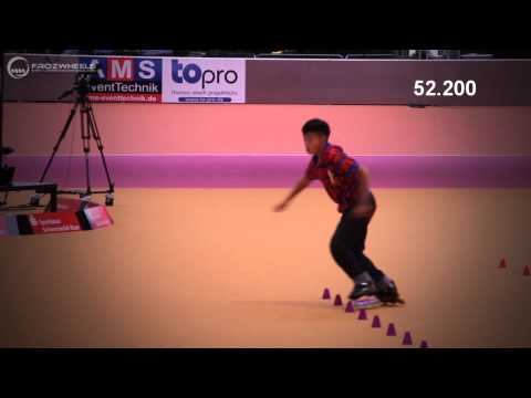 WFSC2011 JRMen 01 Zhang Hao World Freestyle skating championship 2011 geisingen