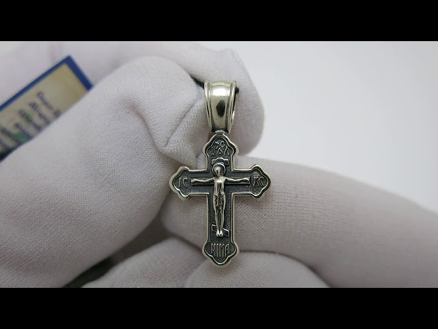 Серебряный крестик вкх155 Видеообзор